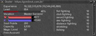 Signature for player Dexter