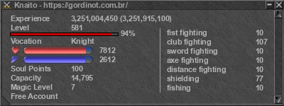 Signature for player Knaito