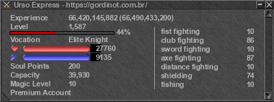 Signature for player Urso Express